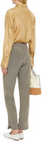 Thumbnail for your product : Joseph Gathered Printed Silk Crepe De Chine Tapered Pants