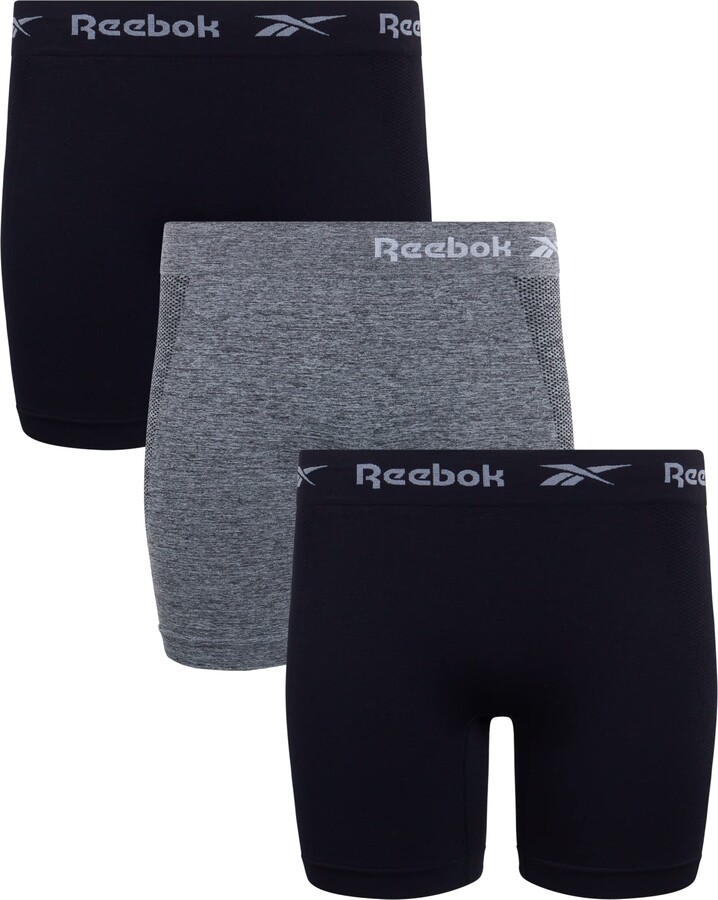 Reebok Women's Underwear - Seamless Long Leg Boyshort Panties (3 Pack) -  ShopStyle Knickers