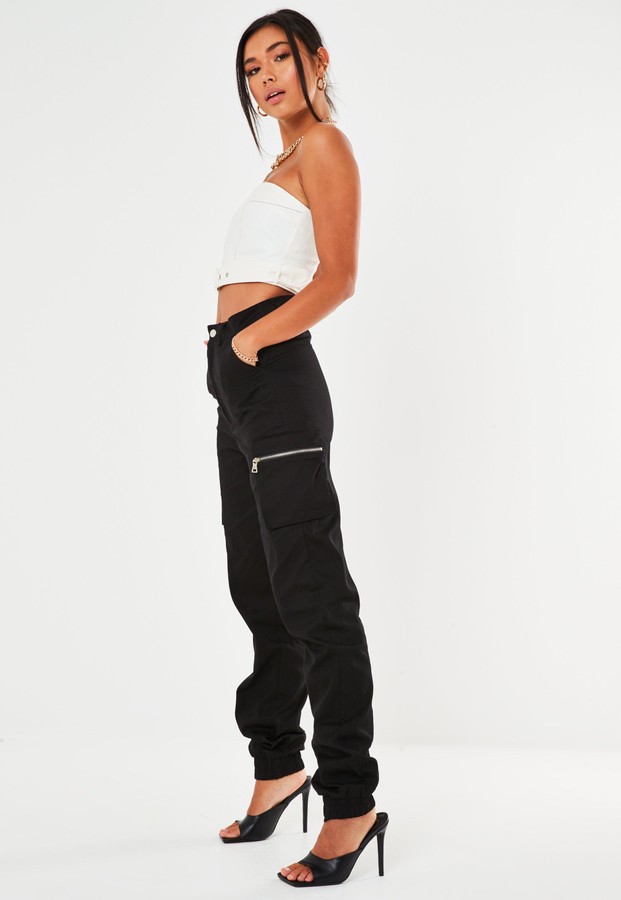 missguided black cargo pants
