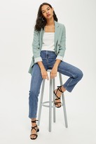 Thumbnail for your product : Topshop Mid Blue Straight Leg Jeans