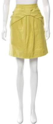 Lela Rose Knee-Length Linen Skirt