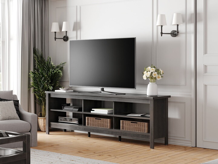 Wampat TV Stand for TVs up to 50", Black