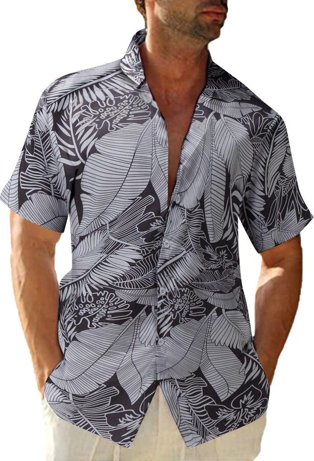 Hattfart Mens Long Sleeve Henley Shirt Cotton Linen Beach Yoga Loose Fit Tops