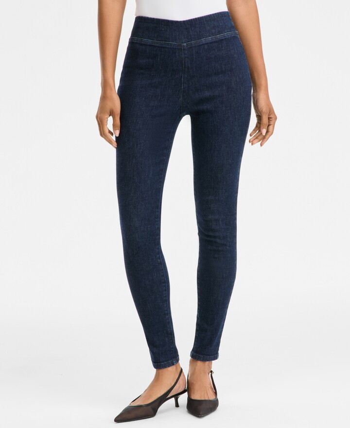 INC International Concepts Women's High-Rise Pull-On Skinny Jeans, Macy's Exclusive