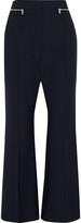 Thumbnail for your product : Sonia Rykiel Zip-embellished Stretch-twill Flared Pants