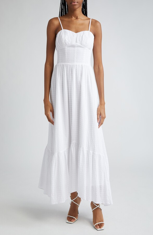 Ramy Brook Laylah Seersucker Maxi Sundress