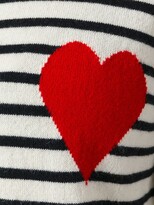 Thumbnail for your product : Chinti and Parker Breton stripe heart jumper