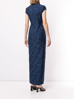 Thumbnail for your product : Shanghai Tang Bamboo jacquard long Qipao dress