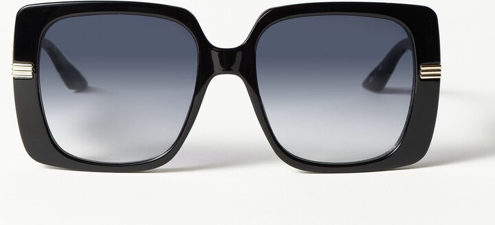 Le Specs Phoenix Ridge Oversized Square Sunglasses Khaki - ShopStyle