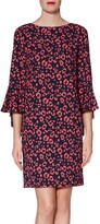 Thumbnail for your product : Gina Bacconi Hattie Print Dress, Navy/Coral