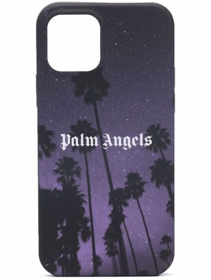 Palm Angels Stars and Palms print iPhone 12 Pro case