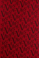 Thumbnail for your product : Versace Logo Wool Scarf