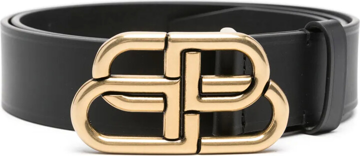 Balenciaga BB leather belt