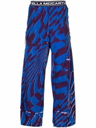 Stella McCartney x Ed Curtis geometric-print trousers