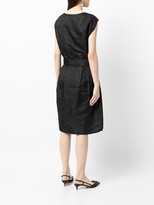 Thumbnail for your product : Dries Van Noten Pre-Owned Jacquard-Pattern Silk Dress