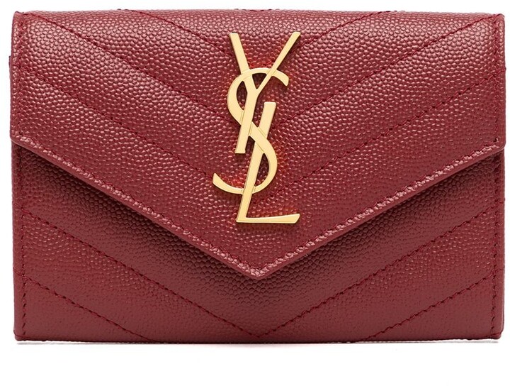 saint laurent monogram quilted leather wallet