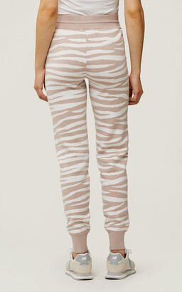 Soia & Kyo VERONA sustainable zebra print cuffed sweatpants