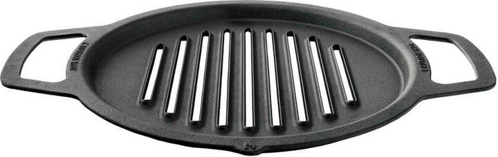 Solo Stove Small Cast Iron Grilltop with 14.75 in Cooking Surface for Use with Ranger Fire Pit - Requires Cooking Hub Attachment