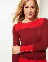 Thumbnail for your product : Marks and Spencer Colour Block Round Neck Jumper