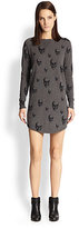 Thumbnail for your product : Dexter 360 Sweater Cashmere Skull-Print Sweaterdress