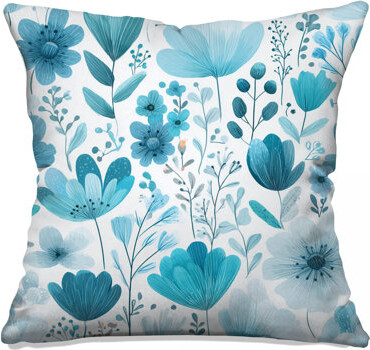 VisionDecor Floral Throw Pillow, Nature Double Sided Pillows