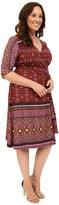 Thumbnail for your product : Kiyonna Beguiling Border Print Dress