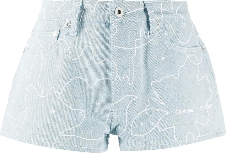 Off-White Puzzle denim shorts
