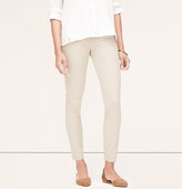 Thumbnail for your product : LOFT Tall Curvy Skinny Ankle Jeans in Powder Tan