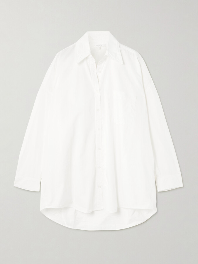 SLVRLAKE Cocoon Cotton-poplin Shirt - White