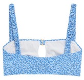 Thumbnail for your product : Fisch Carambole Cutout Abstract-print Bikini Top - Blue Print