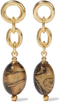 Thumbnail for your product : Ben-Amun 24-karat Gold-plated Stone Earrings