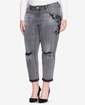 Jessica Simpson Trendy Plus Size Mika Ripped Jeans