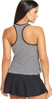 Thumbnail for your product : Anne Cole Plus Size Striped Racerback Tankini Top