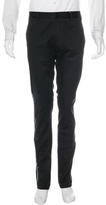 Thumbnail for your product : Emporio Armani Striped Flat Front Trousers w/ Tags