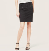 Thumbnail for your product : LOFT Petite Moto Denim Skirt