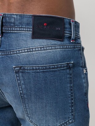Kiton Low-Rise Slim-Fit Jeans