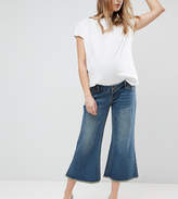 Thumbnail for your product : Bandia Maternity Over The Bump Raw Hem Wide Leg Jean With Removable Bump Band