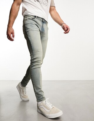 Mens Grey Stretch Jeans | ShopStyle