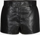 Women?s Shorts in Crushed Faux Leathe 