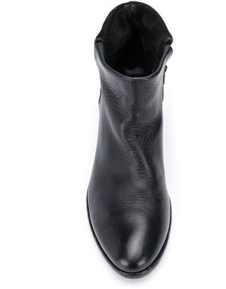 Strategia Contrast Texture Block Heel Boots