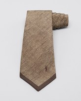 Thumbnail for your product : Yves Saint Laurent 2263 Yves Saint Laurent Print Solid Tip Skinny Tie