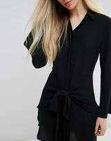 Thumbnail for your product : New Look Tie Front Shirt Dress