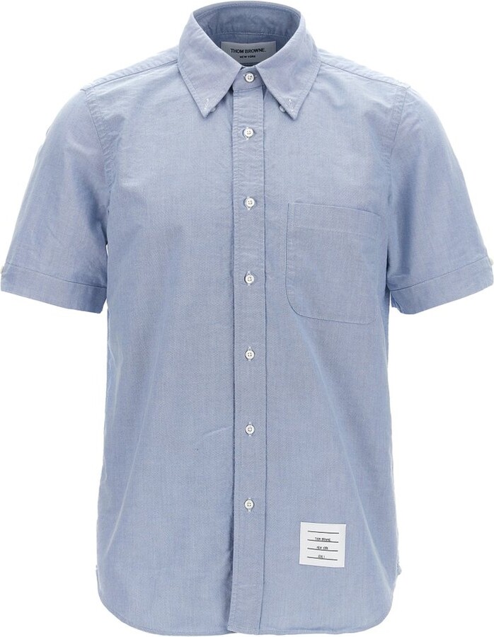 Thom Browne Short Sleeved Buttoned Shirt