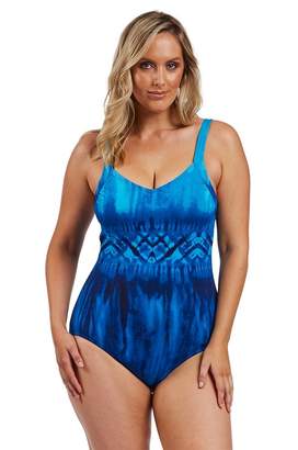 Poolproof Waterfall V Neck One Piece