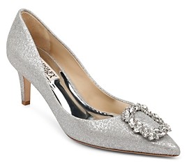 Silver Kitten Heels Shoes | Shop the world's largest collection of fashion  | ShopStyle