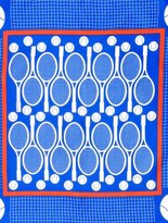 Thumbnail for your product : Hermes Silk Tennis Print Pocket Square