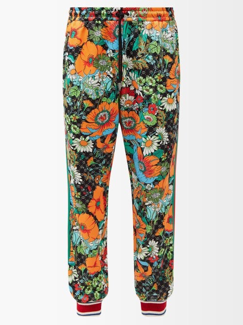 Gucci X The North Face Floral-print Jersey Track Pants - Orange Multi -  ShopStyle