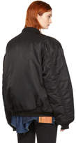 Thumbnail for your product : Vetements Black Alpha Industries Edition Oversized Angel Bomber Jacket