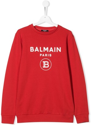 Balmain Kids Logo Print Sweatshirt