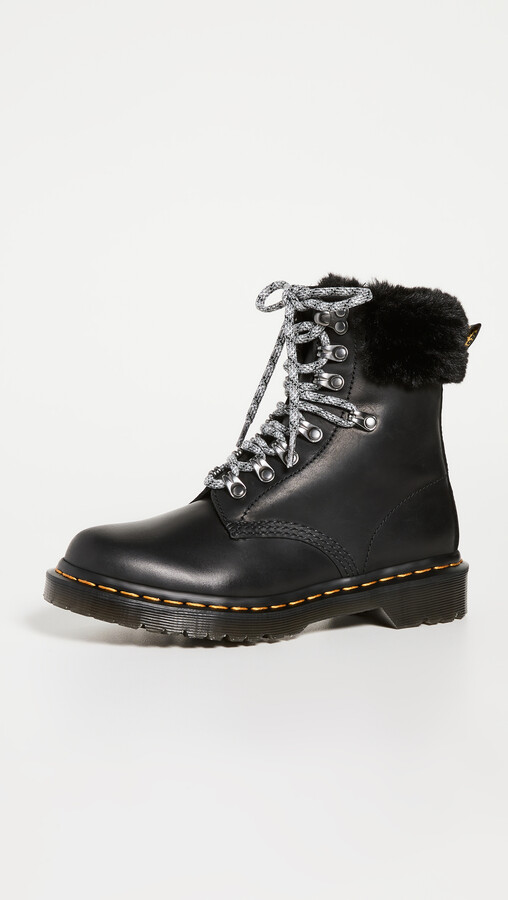 fleece lined combat boots